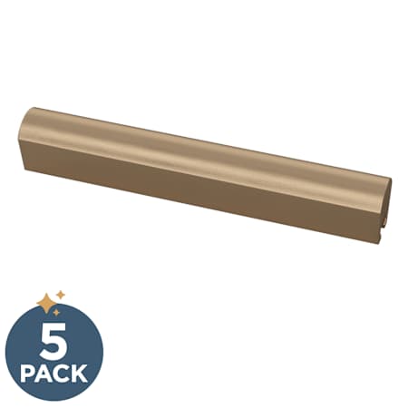 Franklin Brass Modern Arch 1 to 2 Inch Adjustable Center to Center Rectangular Cabinet Pull - Pack of 5 Champagne Bronze