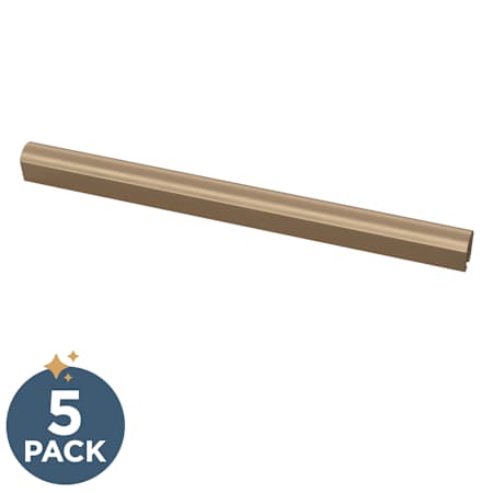 Franklin Brass Modern Arch 2 to 8-13/16 Inch Adjustable Center to Center Rectangular Cabinet Pull - Pack of 5 Champagne Bronze