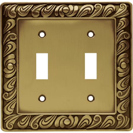 Franklin Brass Paisley Series Double Wall Plate Tumbled Antique Brass