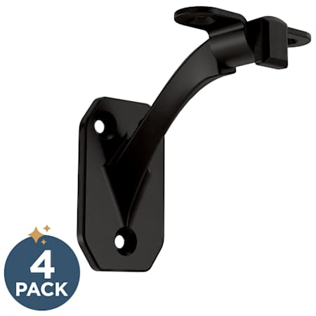 Franklin Brass Napier 2-15/16 Inch Length Hand Rail Bracket - Pack of 4 Matte Black