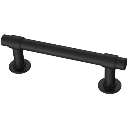 Franklin Brass Francisco 3 Inch Center to Center Bar Cabinet Pull - Pack of 5 Matte Black Antimicrobial