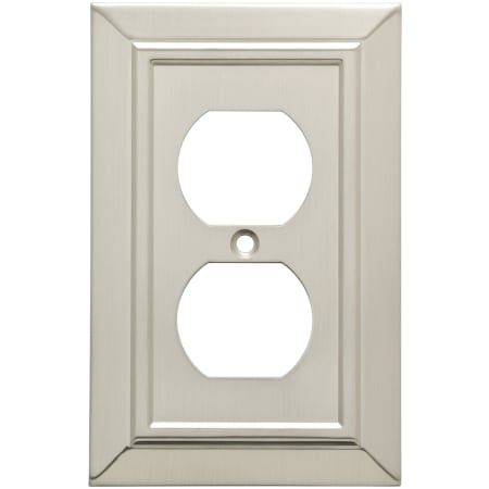 Franklin Brass Classic Architecture Single Duplex Outlet Wall Plate Brushed Nickel