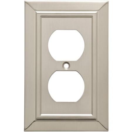 Franklin Brass Classic Architecture Antimicrobial 1-Gang Duplex Wall Plate - Pack of 4 Satin Nickel Antimicrobial