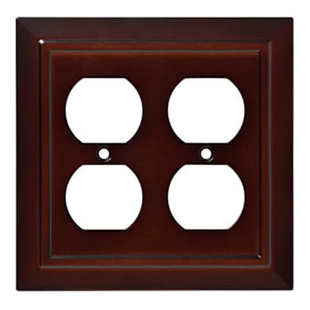 Franklin Brass Classic Architecture Double Duplex Outlet Wall Plate Espresso
