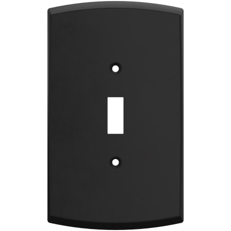 Franklin Brass Soft Arch Single Toggle Switch Outlet - Pack of 3 Matte Black