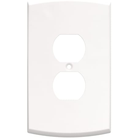 Franklin Brass Soft Arch Single Duplex Outlet - Pack of 3 Pure White