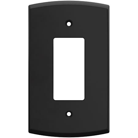 Franklin Brass Soft Arch Single Rocker Switch Outlet - Pack of 3 Matte Black