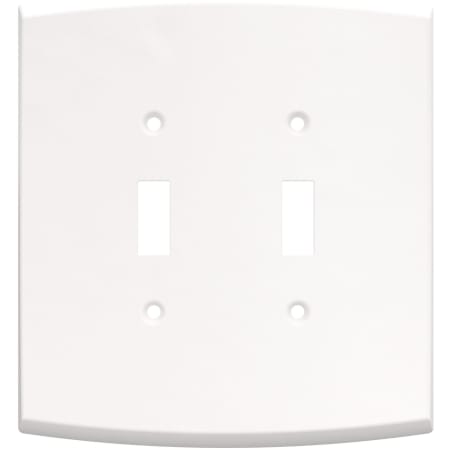 Franklin Brass Soft Arch Double Toggle Switch Outlet - Pack of 3 Pure White