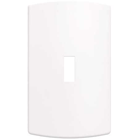 Franklin Brass Soft Modern Single Toggle Switch Outlet - Pack of 3 Pure White