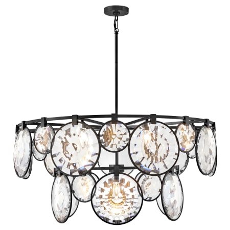 Chandelier with Canopy - BLK