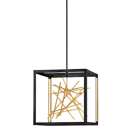 Fredrick Ramond Styx 20" Wide LED Abstract Chandelier Black
