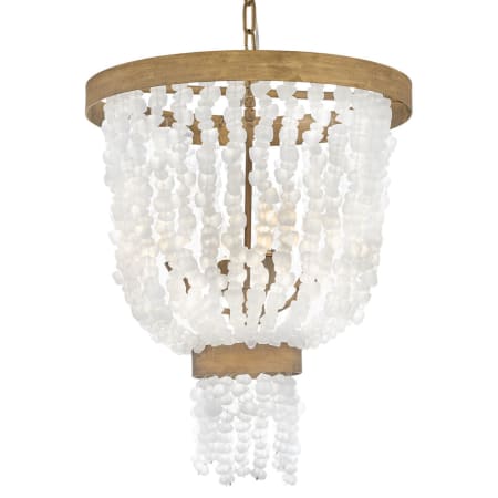 Fredrick Ramond Dune 4 Light 18" Wide Beaded Waterfall Chandelier Burnished Gold