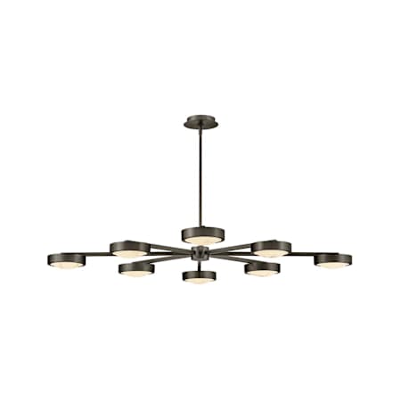 Fredrick Ramond Cava 50" Wide Semi-flush Ceiling Fixture Black Oxide