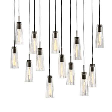 Fredrick Ramond Cosette 13 Light 46" Wide LED Multi Light Pendant Black Oxide