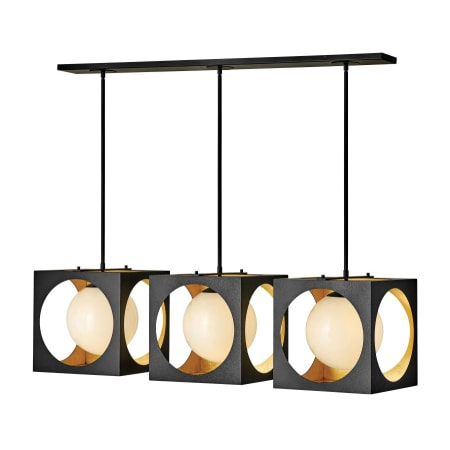 Fredrick Ramond Vega 3 Light 47" Wide Linear Chandelier Anvil Black