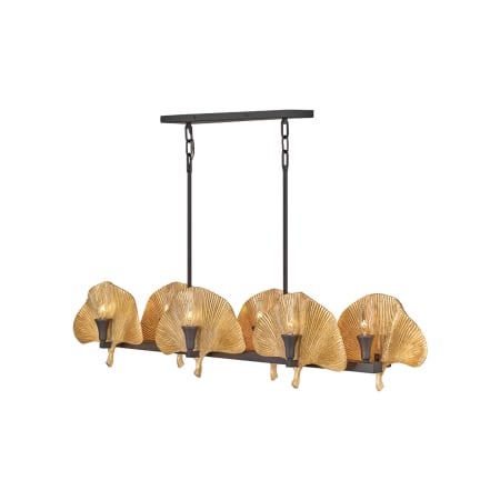 Fredrick Ramond Cera 12 Light 48" Wide Linear Taper Candle Style Chandelier Museum Bronze