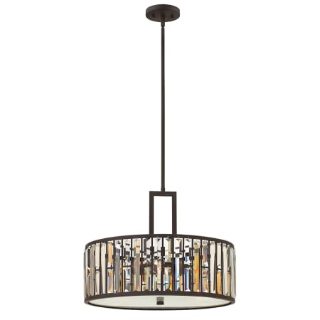 Fredrick Ramond 3 Light Full Sized Pendant from the Gemma Collection Vintage Bronze