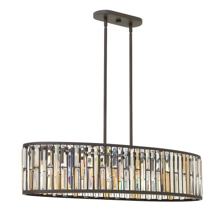 Fredrick Ramond 6 Light Chandelier From the Gemma Collection Vintage Bronze