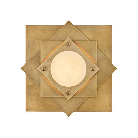 Fredrick Ramond Claude 20" Wide Flush Mount Square Ceiling Fixture Heritage Brass
