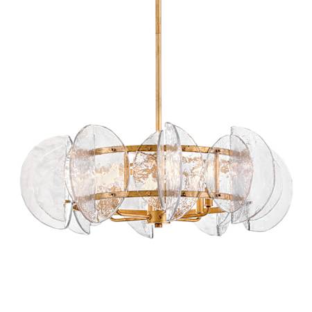 Fredrick Ramond Seraphina 6 Light 28" Wide LED Ring Chandelier Distressed Brass