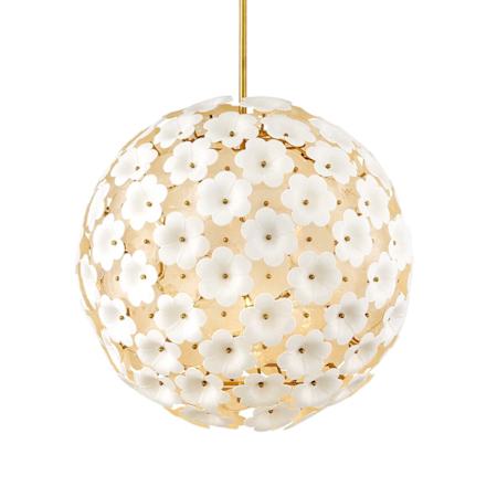 Fredrick Ramond Marianne 7 Light 28" Wide Globe Chandelier Deluxe Gold