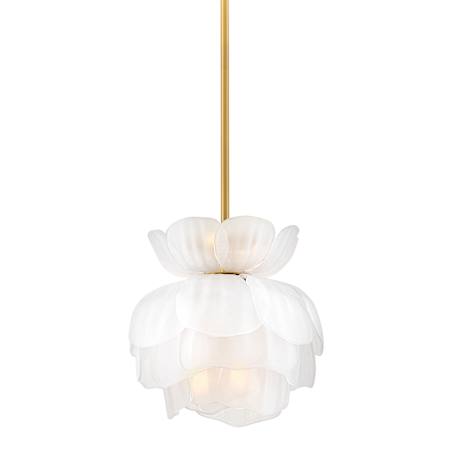 Fredrick Ramond Fantine 6 Light 15" Wide Pendant Unlacquered Brass