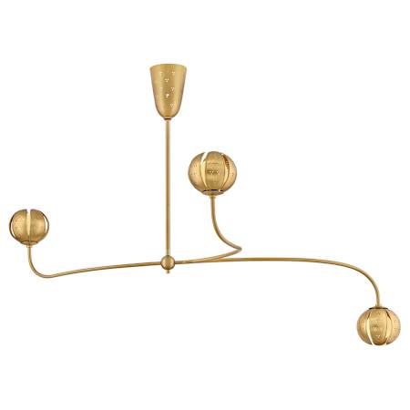 Fredrick Ramond Anthos 4 Light 54" Wide LED Chandelier Unlacquered Brass