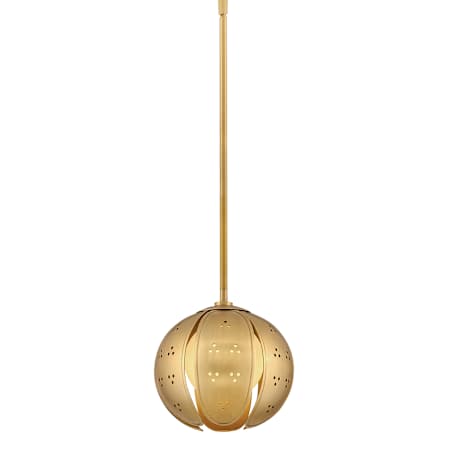 Fredrick Ramond Anthos 2 Light 9" Wide LED Mini Pendant Unlacquered Brass