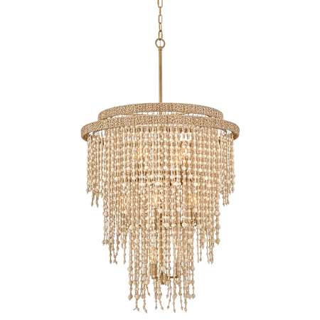 Fredrick Ramond Freya 13 Light 29" Wide Beaded Waterfall Chandelier Burnished Gold