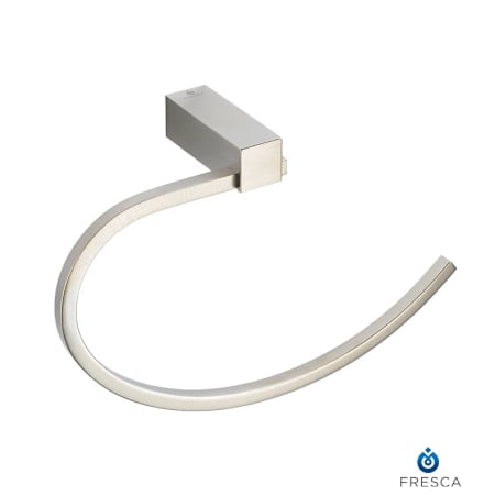 Fresca Ottimo 8.25" Wall Mounted Towel Ring Brushed Nickel