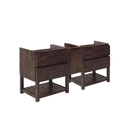 Fresca Formosa 70" Double Free Standing Wood Vanity Cabinet Only - Less Vanity Top Acacia Wood