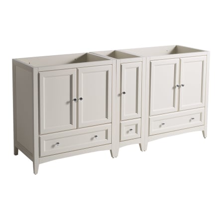 Fresca Oxford 71" Double Free Standing MDF Vanity Cabinet Only - Less Vanity Top Antique White