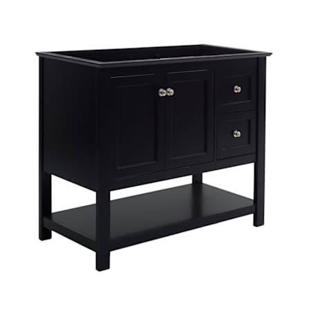 Fresca Manchester 40" Single Free Standing Vanity Cabinet - Less Vanity Top Black