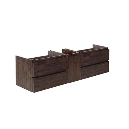 Fresca Formosa 58" Double Wall Mounted Vanity Cabinet - Less Vanity Top Acacia Wood