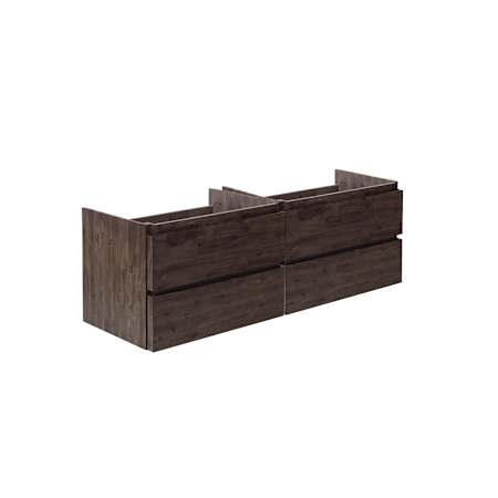Fresca Formosa 46" Double Wall Mounted Vanity Cabinet - Less Vanity Top Acacia Wood