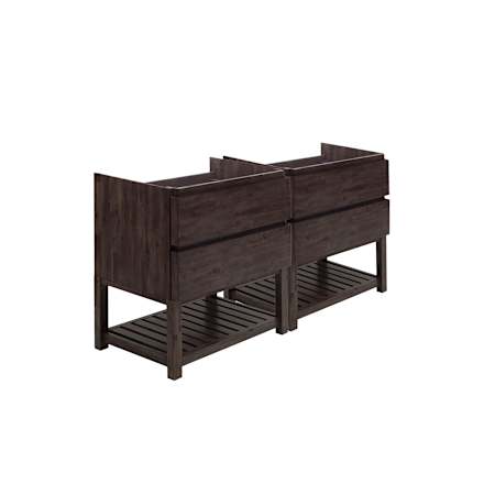 Fresca Formosa 70" Double Free Standing Vanity Cabinet - Less Vanity Top Acacia Wood