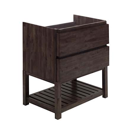 Fresca Formosa 35" Single Free Standing Vanity Cabinet - Less Vanity Top Acacia Wood