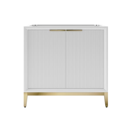 Fresca Wellington 36" Single Free Standing Vanity Cabinet Only - Less Vanity Top White