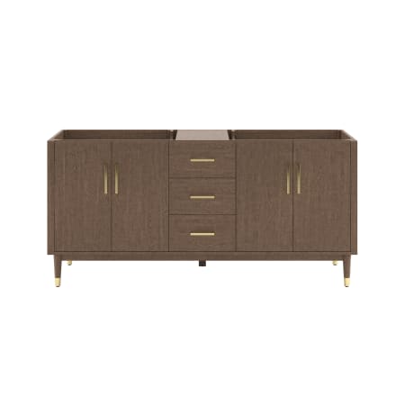Fresca Sawyer 72" Double Free Standing Vanity Cabinet Only - Less Vanity Top Mocha Birch