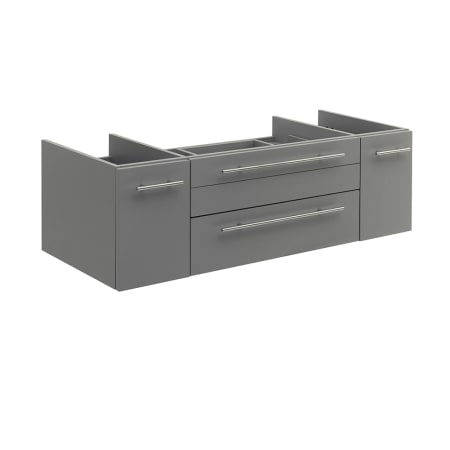 Fresca Lucera 48" Double Wall Mounted Vanity Cabinet Only - Less Vanity Top Gray
