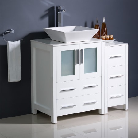 Fresca-FCB62-2412-V-In Bathroom View White