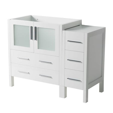 Fresca Torino 42" Single Free Standing Engineered Wood Vanity Cabinet Only - Less Vanity Top White
