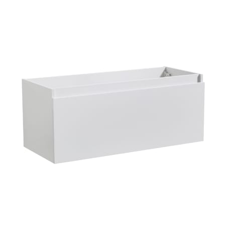 Fresca Mezzo 47" Single Wall Mounted MDF Vanity Cabinet Only with Single Drawer - Less Vanity Top White