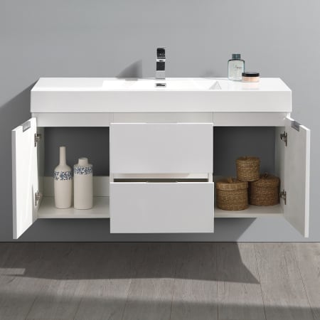 Fresca-FCB8348-I-Application Shot Opened Glossy White
