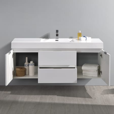Fresca-FCB8360-I-Application Shot Opened Glossy White