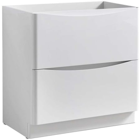 Fresca Tuscany 32" Single Free Standing Manufactured Wood Vanity Cabinet Only - Less Vanity Top Glossy White