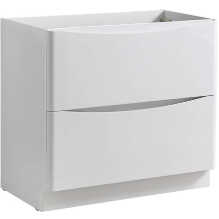 Fresca Tuscany 36" Single Free Standing Manufactured Wood Vanity Cabinet Only - Less Vanity Top Glossy White