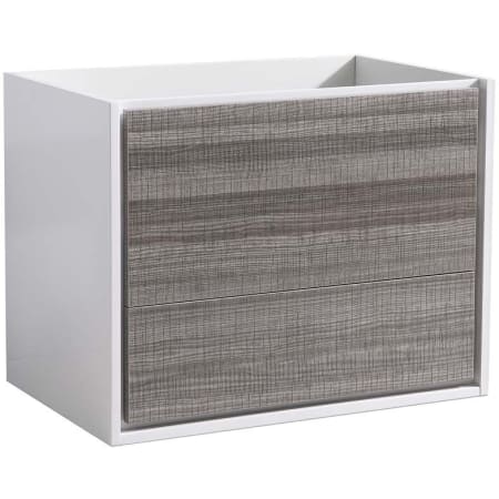 Fresca Catania 30" Single Wall Mounted Manufactured Wood Vanity Cabinet Only - Less Vanity Top Glossy Ash Gray