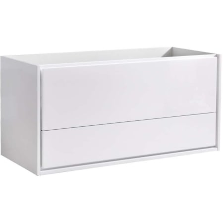 Fresca Catania 48" Single Wall Mounted Manufactured Wood Vanity Cabinet Only - Less Vanity Top Glossy White