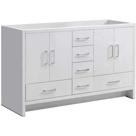 Fresca Imperia 60" Double Free Standing Manufactured Wood Vanity Cabinet Only - Less Vanity Top Glossy White